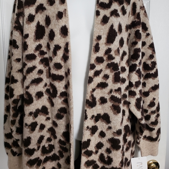 NWT! Animal Print Duster/Cardigan/Coatigan - Picture 9 of 10